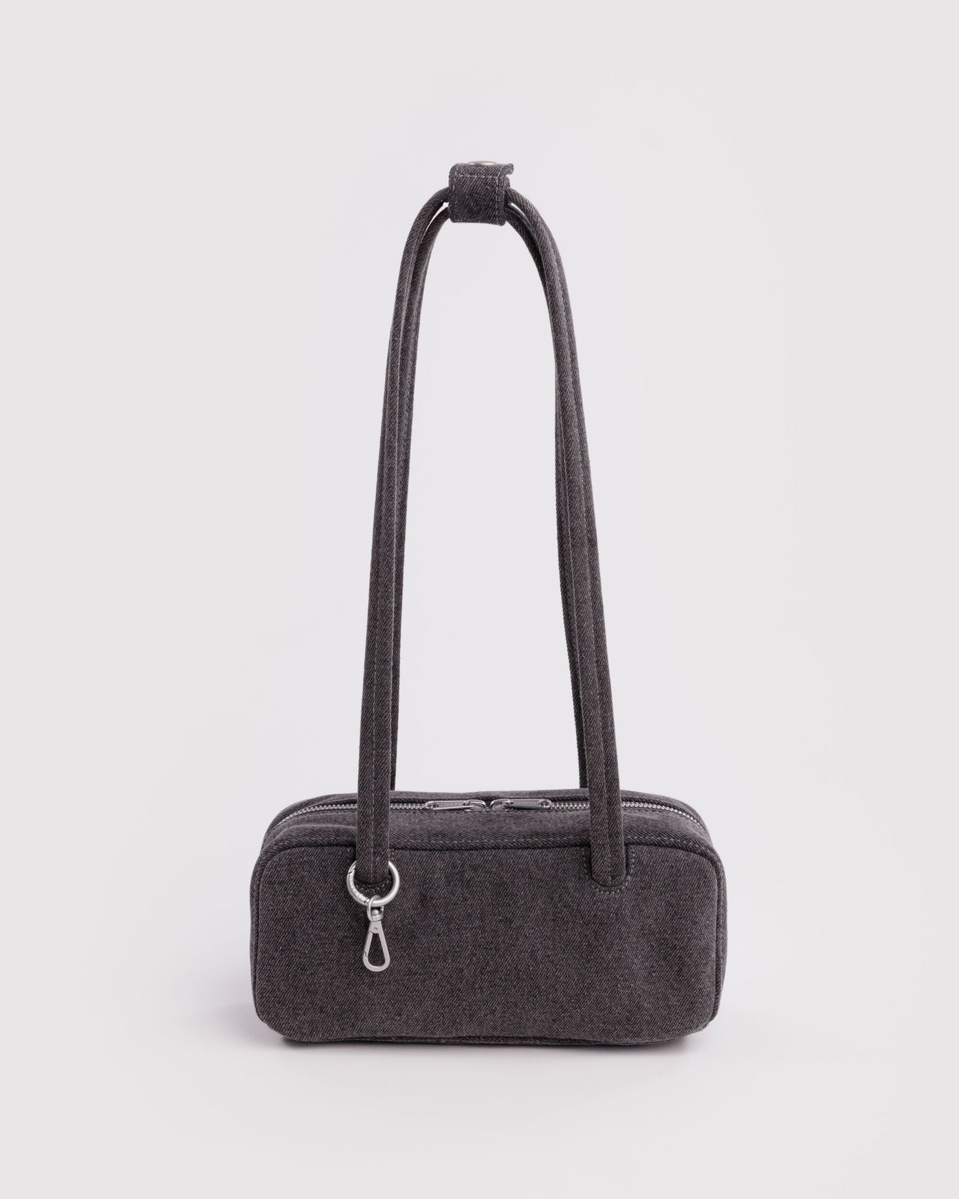 Small Denim Bowler Bag Q7