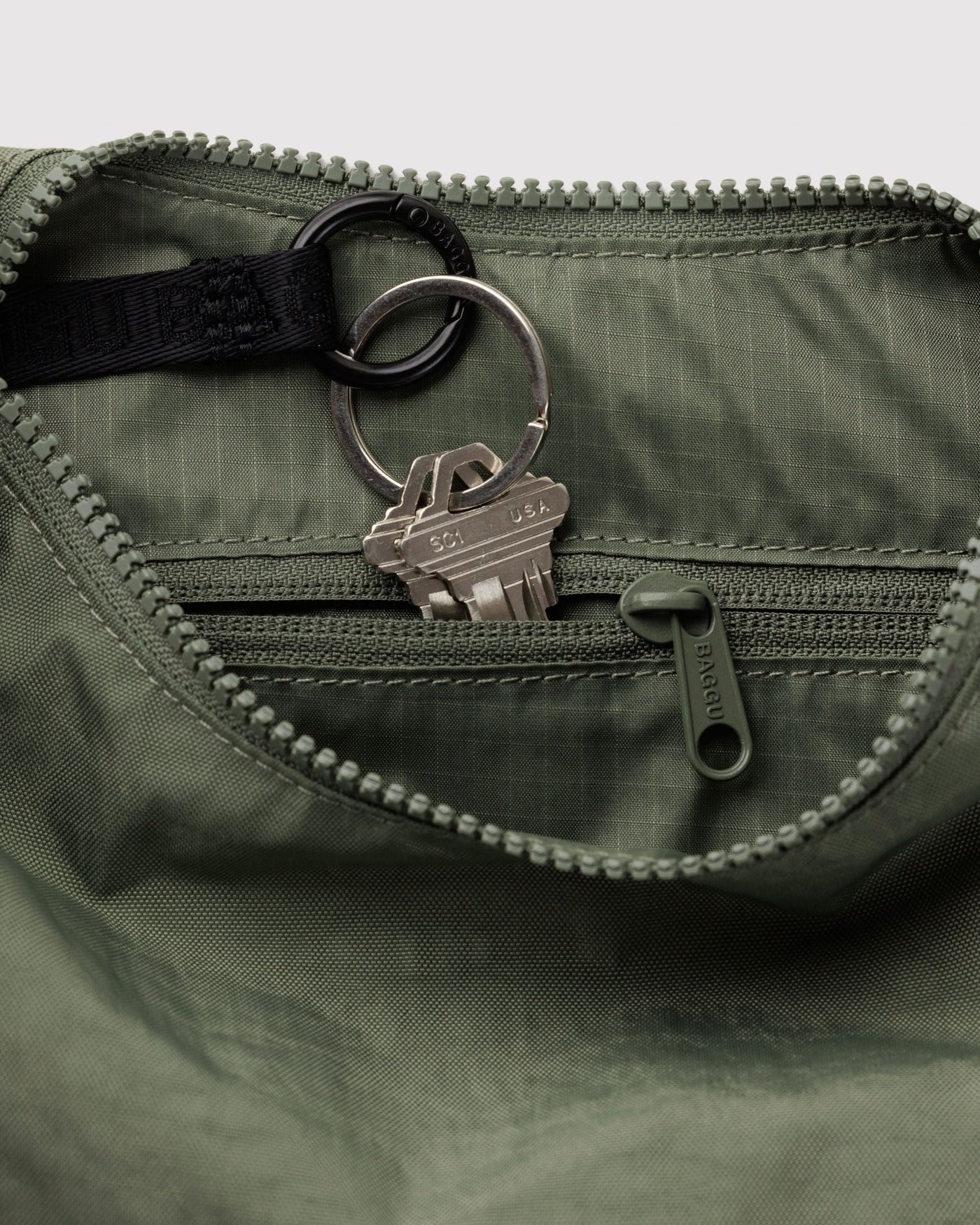 Small Nylon Crescent Bag I1