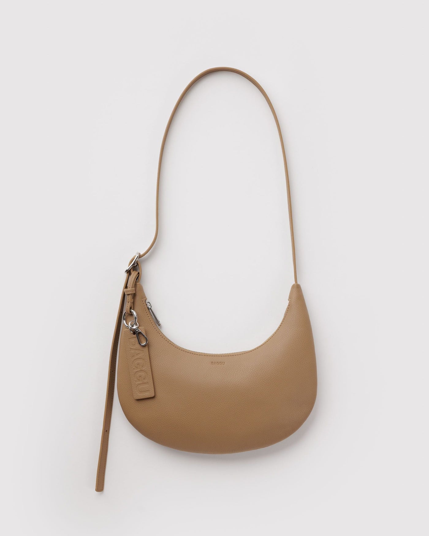 Small Recycled Leather Flat Crescent K5