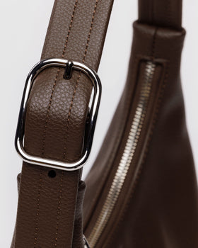 Mini Recycled Leather Shoulder Bag A4
