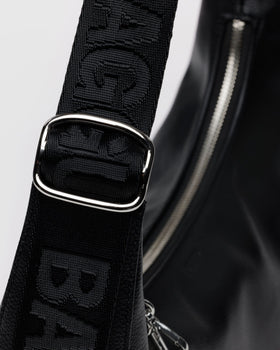 Medium Recycled Leather Crescent Bag P4