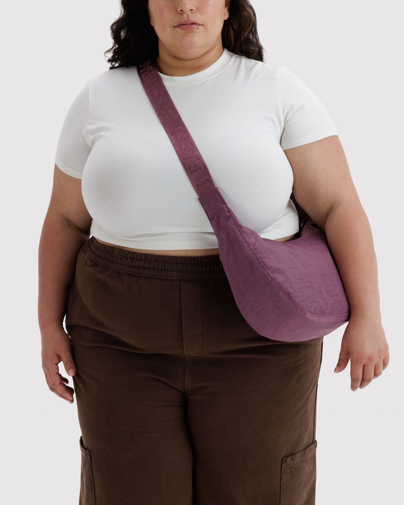 Medium Nylon Crescent Bag C5