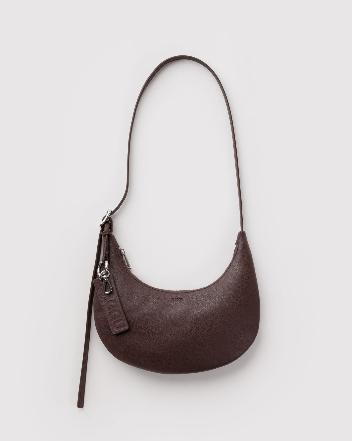 Small Recycled Leather Flat Crescent K5
