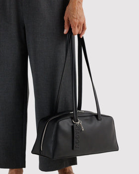 Recycled Leather Bowler Bag B6