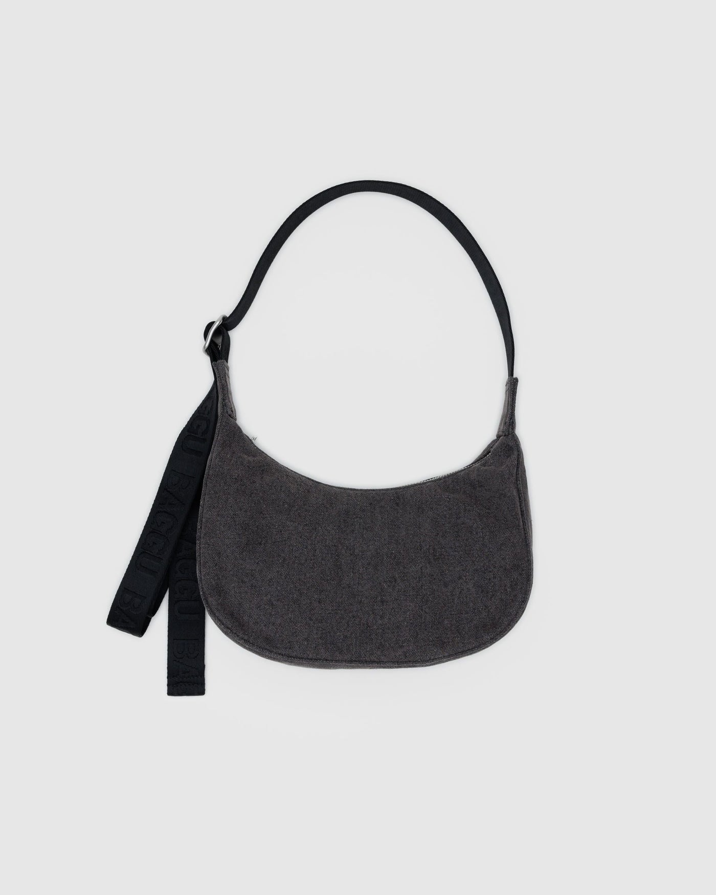 Small Denim Crescent Bag Z0