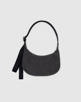 Small Denim Crescent Bag Z0