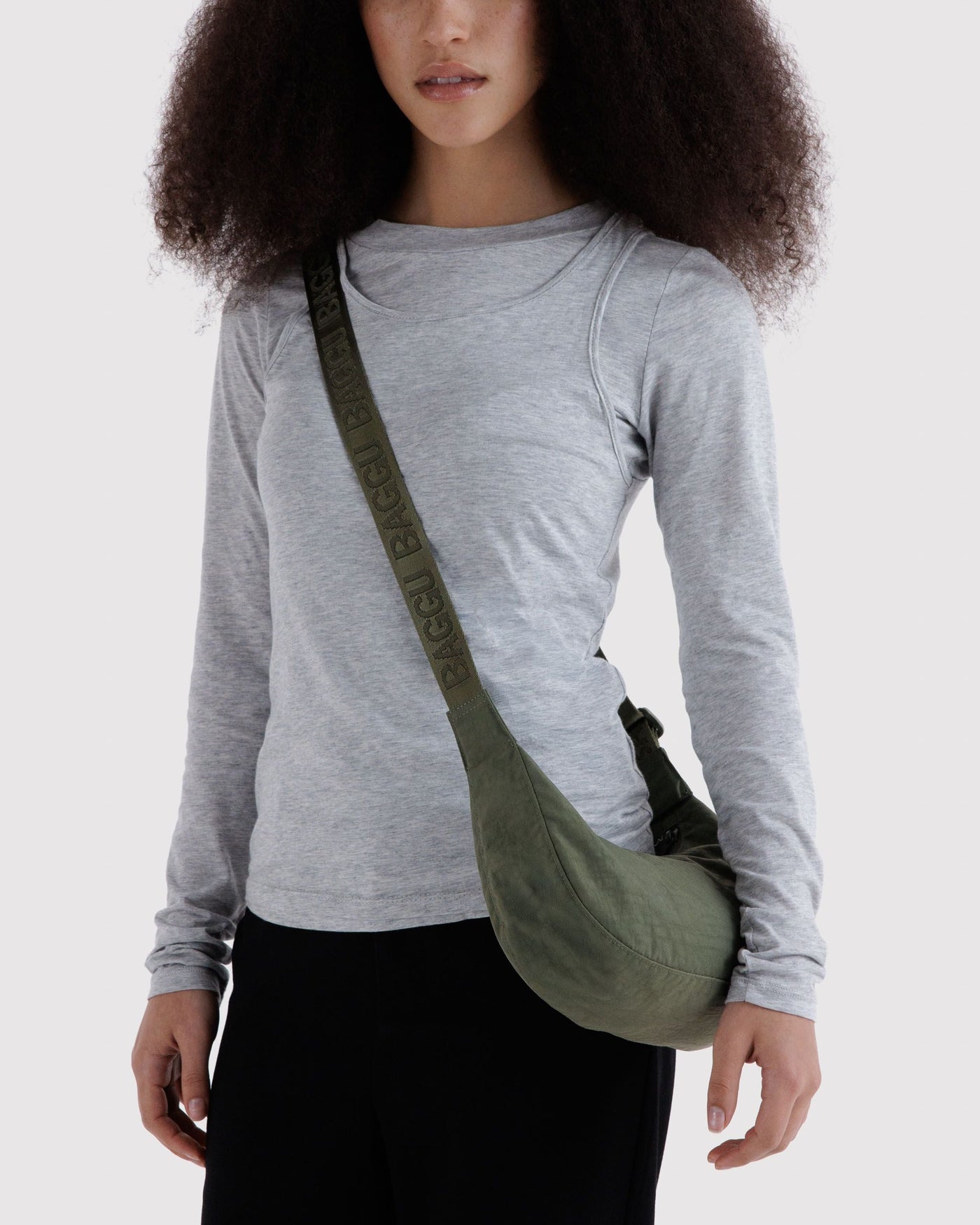 Small Nylon Crescent Bag I1