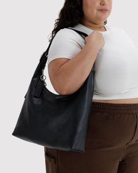 Recycled Leather Shoulder Bag W2
