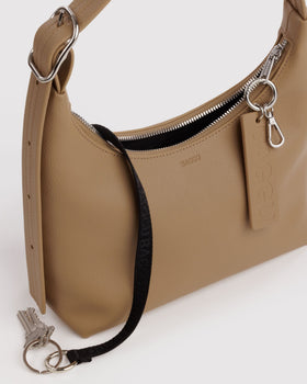 Mini Recycled Leather Shoulder Bag A4
